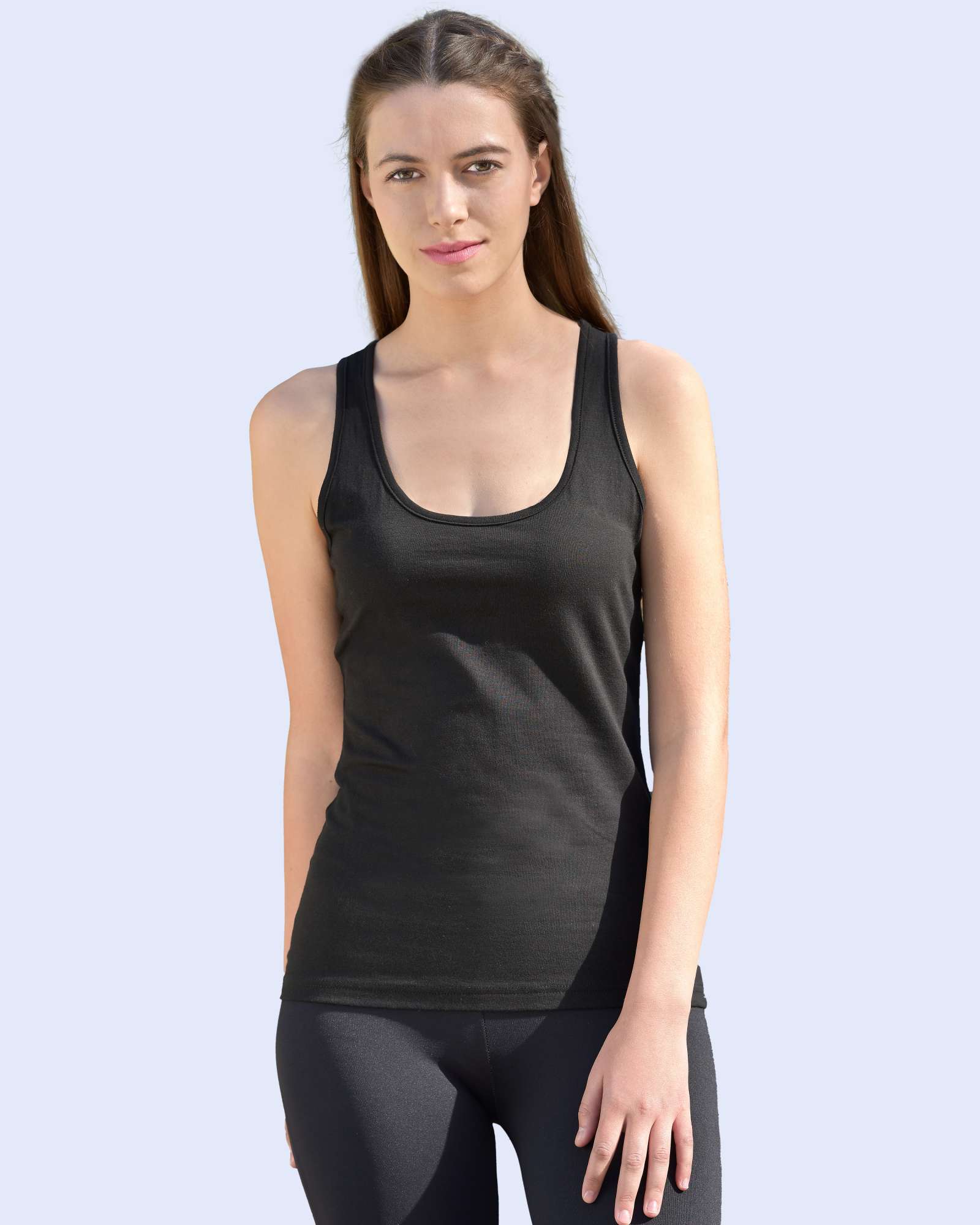 Starworld Racer Back Vest Deep Black S (SW420)