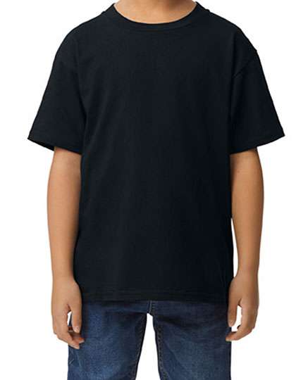 Gildan Softstyle® Midweight Youth T-Shirt Pitch Black S (110/116) (G65000K)