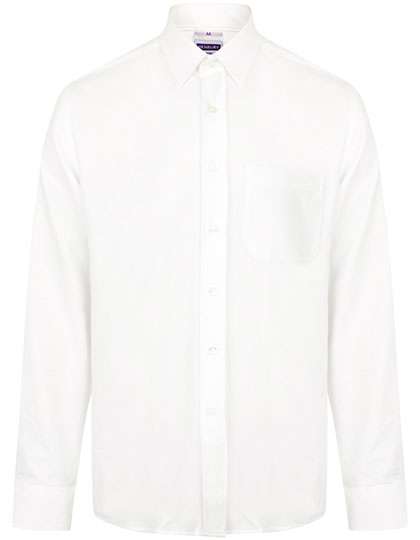 Henbury Men´s Wicking Long Sleeve Shirt White L (W590)