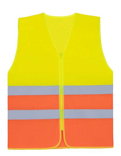 Korntex Comfort Mesh Safety Vest Rhodes CO² Neutral Signal Yellow/Signal Orange S/M (KX169)