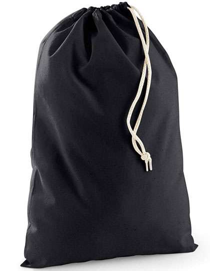 Westford Mill Recycled Cotton Stuff Bag Black S (25 x 30 cm) (WM915)