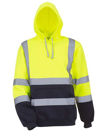 YOKO Hi-Vis Pull-Over Hoodie Hi-Vis Yellow/Navy M (YK05)