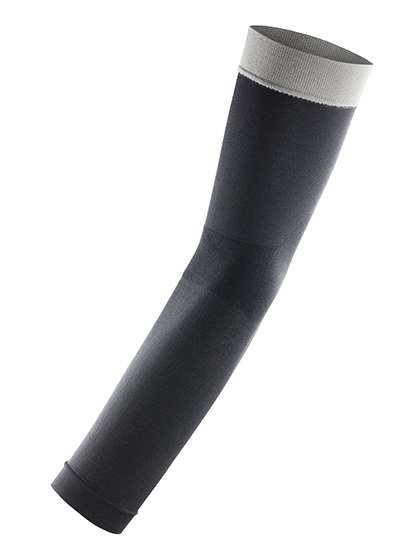 SPIRO Compression Arm Sleeves (2 per pack) Black/Grey M (2) (RT291)