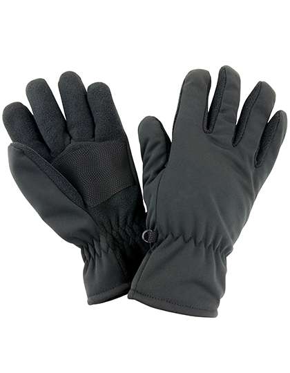 Result Winter Essentials Softshell Thermal Glove Black S/M (RC364)