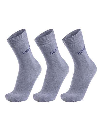 Replay Casual Socks (3 Pair Banderole) Grey Melange/Dark Blue 39/42 (RP100632)