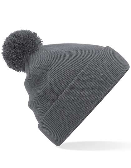 Beechfield Junior Original Pom Pom Beanie Graphite Grey One Size (CB426B)