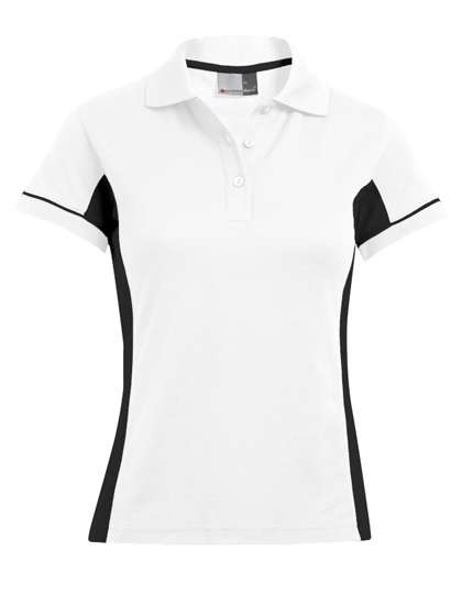 Promodoro Women´s Functional Contrast Polo White/Black XXL (E4525)