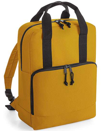 BagBase Recycled Twin Handle Cooler Backpack Mustard 40 x 30 x 14 cm (BG287)