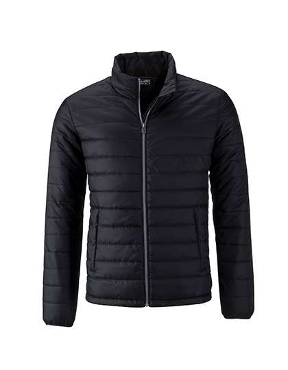 James&Nicholson Men´s Padded Jacket Black 3XL (JN1120)