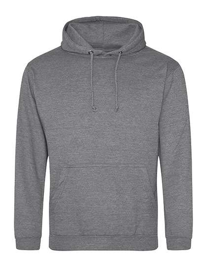 Just Hoods College Hoodie Graphite Heather S (JH001)