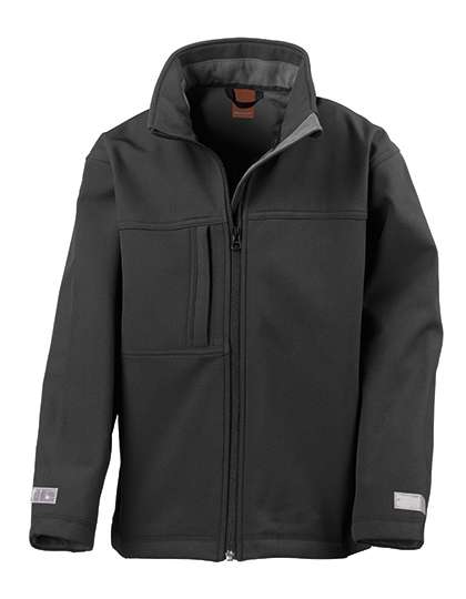 Result Junior Classic Soft Shell Jacket Black XS (3-4) (RT121J)