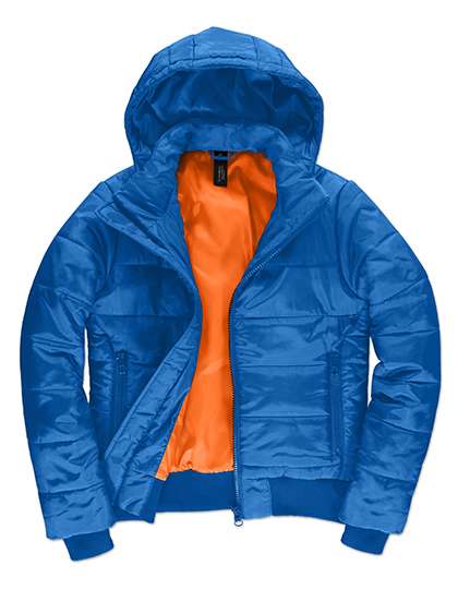 B&C COLLECTION Women´s Jacket Superhood Royal Blue/Neon Orange XL (BCJW941)