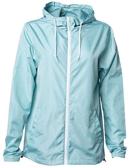 Independent Unisex Lightweight Windbreaker Jacket Aqua/Aqua L (NP700)