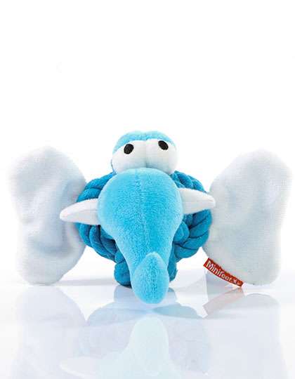 Mbw MiniFeet® Hundespielzeug Knotentier Elefant Blue One Size (MBW170022)