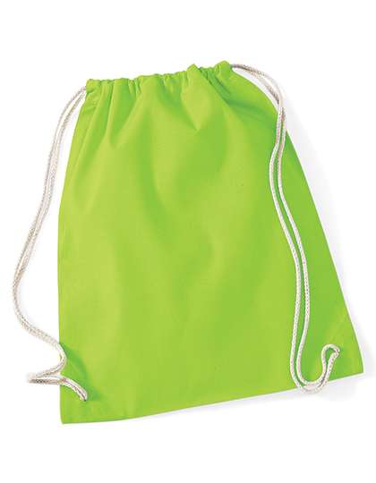 Westford Mill Cotton Gymsac Lime Green 37 x 46 cm (WM110)