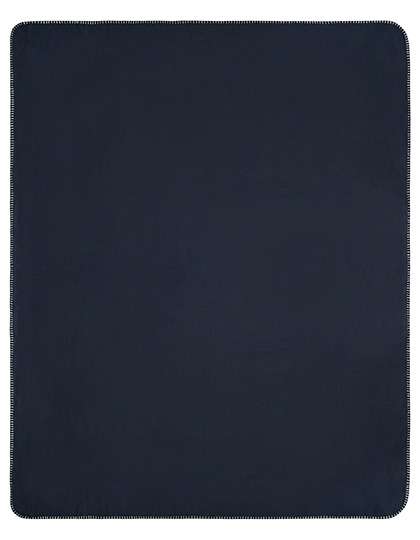 James&Nicholson Fleece Blanket Navy/Natural One Size (JN1901)