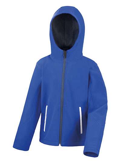 Result Core Junior TX Performance Hooded Soft Shell Jacket Royal/Navy S (5-6) (RT224J)