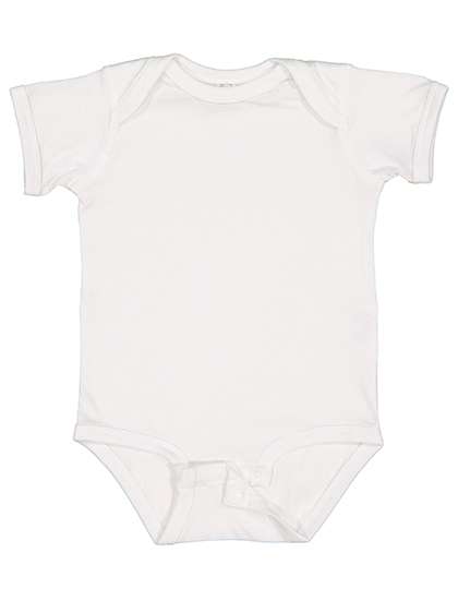 Rabbit Skins Infant Fine Jersey Short Sleeve Bodysuit White 18 Monate (LA4424N)