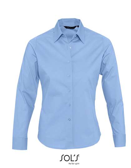 SOL´S Women´s Long Sleeved Stretch Shirt Eden Bright Sky S (L634)