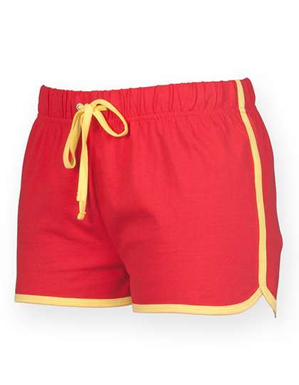 SF Women Women´s Retro Shorts Red/Yellow XXL (SF69)