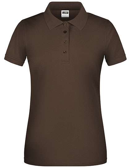 James&Nicholson Ladies´ Bio Workwear Polo Brown 4XL (JN873)