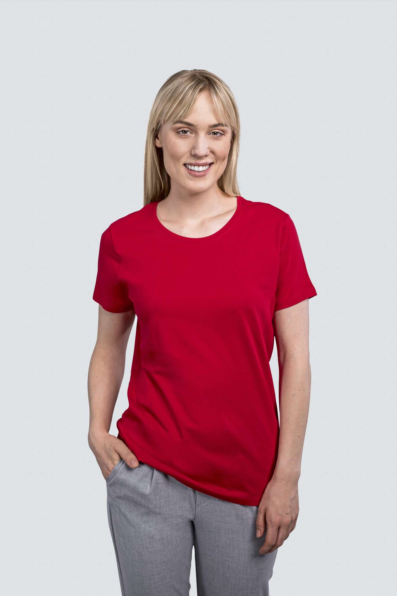 HRM Women´s Luxury Roundneck Tees Olive L (HRM201)