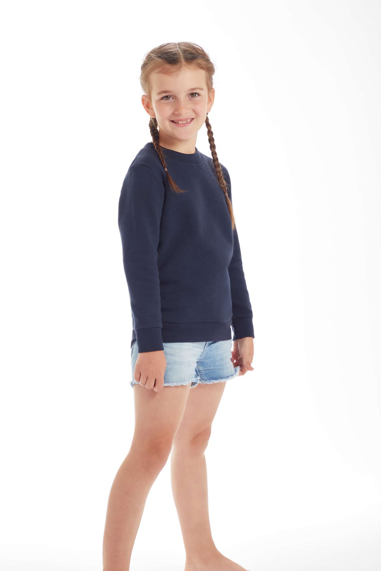 Mantis Kids Kids´ Essential Sweatshirt Heather Grey Melange 4-5 Jahre (MK05)