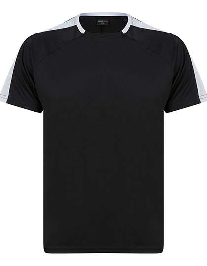 Finden+Hales Unisex Team T-Shirt Black/White 3XL (FH290)