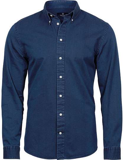 Tee Jays Men´s Casual Twill Shirt Indigo S (TJ4002)