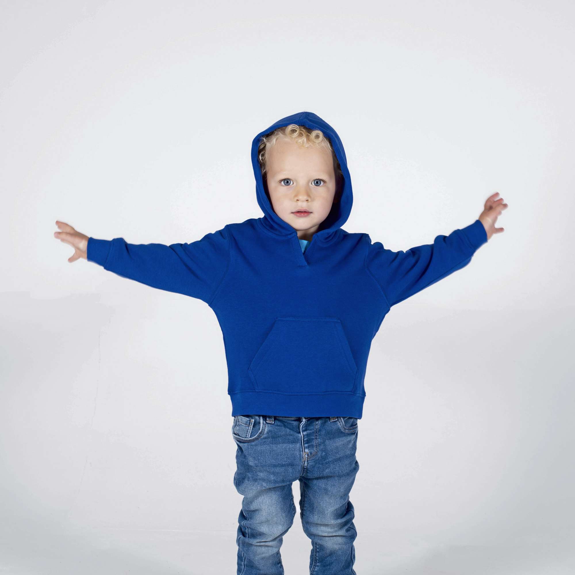 Larkwood Kids´ Hooded Sweatshirt Black 18/24 Monate (LW002)