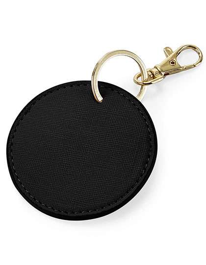 BagBase Boutique Circular Key Clip Black Ø 7 cm (BG745)