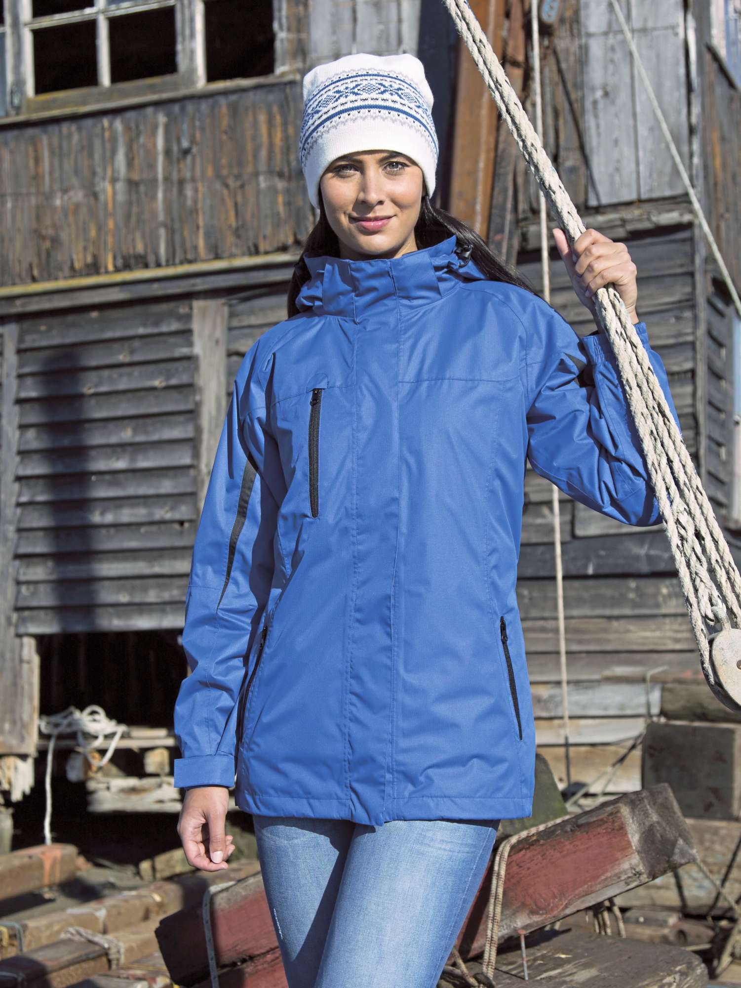 Result Women´s 3-in-1 Journey Jacket With Soft Shell Inner Navy/Black M (12/38) (RT400F)