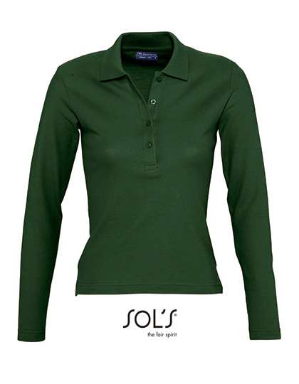 SOL´S Women´s Long Sleeve Polo Podium Golf Green L (L535)