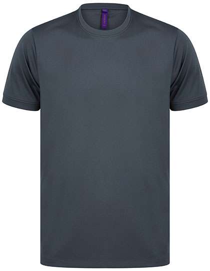 Henbury HiCool® Performance T-Shirt Charcoal L (W024)