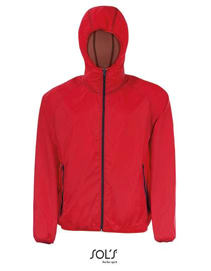 SOL´S Unisex Windbreaker Shore Red/Black M (L946)