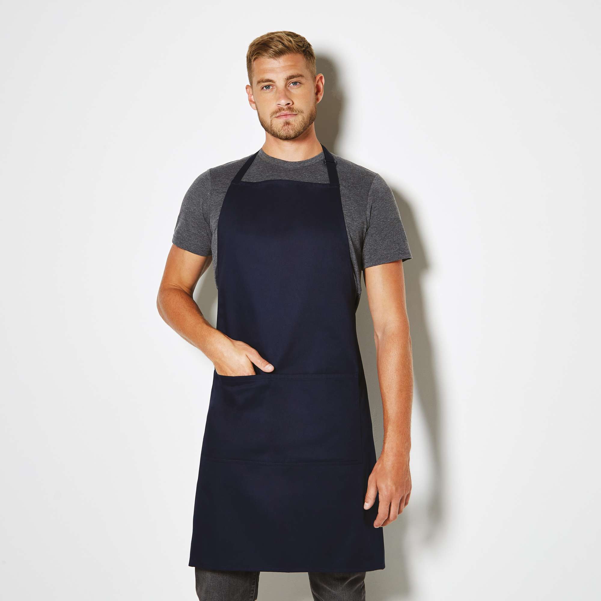 Bargear Bib Superwash® 60º Pocket Apron Unisex White 89 x 92 cm (K518)