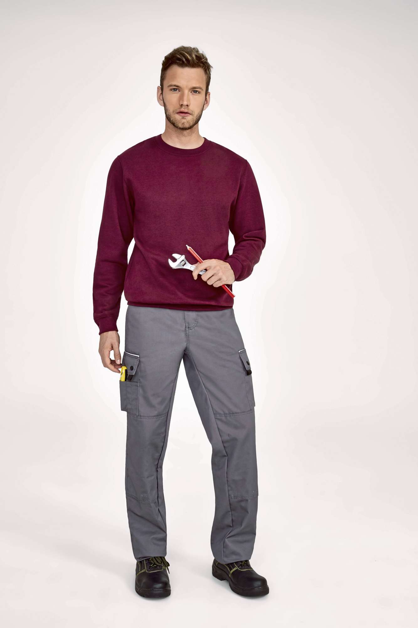 SOL´S Men´s Workwear Trousers Active Pro Dark Grey (Solid) XL (48) (LP80600)