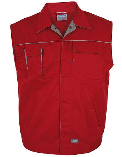 Carson Contrast Contrast Work Vest Red/Grey M (CR750)