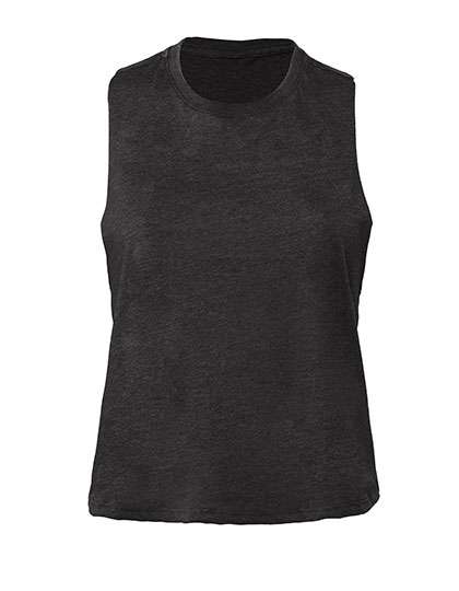 Bella Women´s Racerback Cropped Tank Dark Grey Heather XL (BL6682)