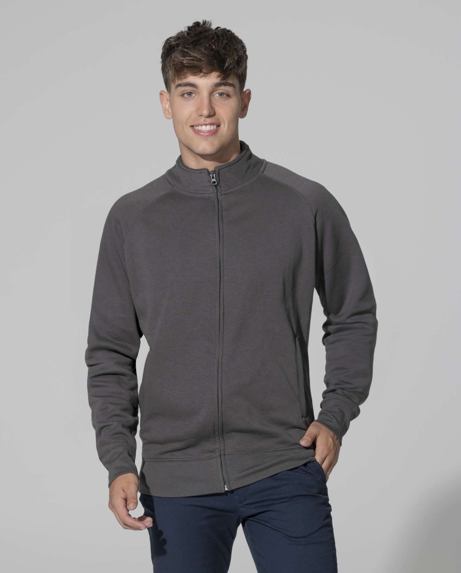 JHK Full Zip Sweatshirt Khaki XXL (JHK401)