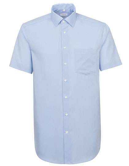 Seidensticker Men´s Shirt Regular Fit Short Sleeve Light Blue 43 (SN003001)