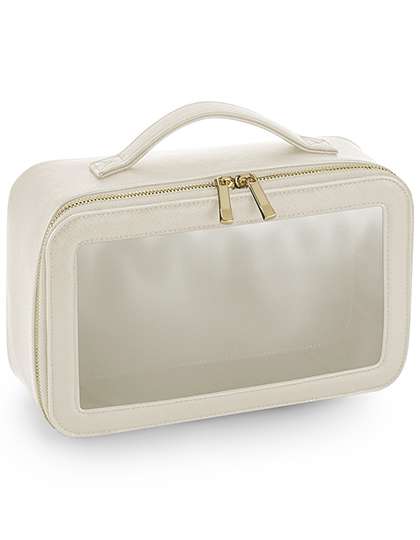 BagBase Boutique Clear Window Travel Case Oyster 26 x 16 x 9 cm (BG764)