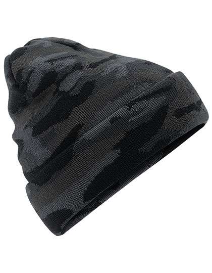 Beechfield Camo Cuffed Beanie Midnight Camo One Size (CB419)