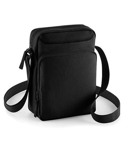 BagBase Cross Body Bag Black 16 x 23 x 7 cm (BG30)