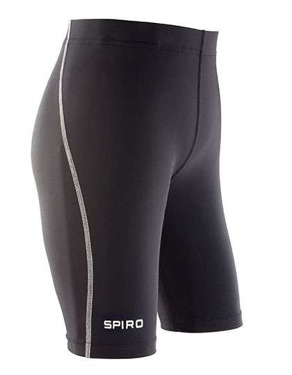 SPIRO Junior Base Bodyfit Shorts Black M (8-9) (RT250J)