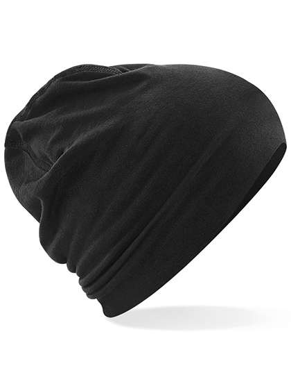 Beechfield Hemsedal Cotton Beanie Black/Black One Size (CB366)