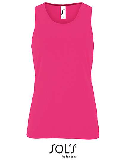 SOL´S Women´s Sports Tank Top Sporty Neon Pink L (L02117)