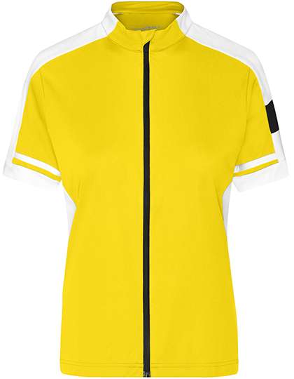 James&Nicholson Ladies´ Bike-T Full Zip Sun Yellow S (JN453)