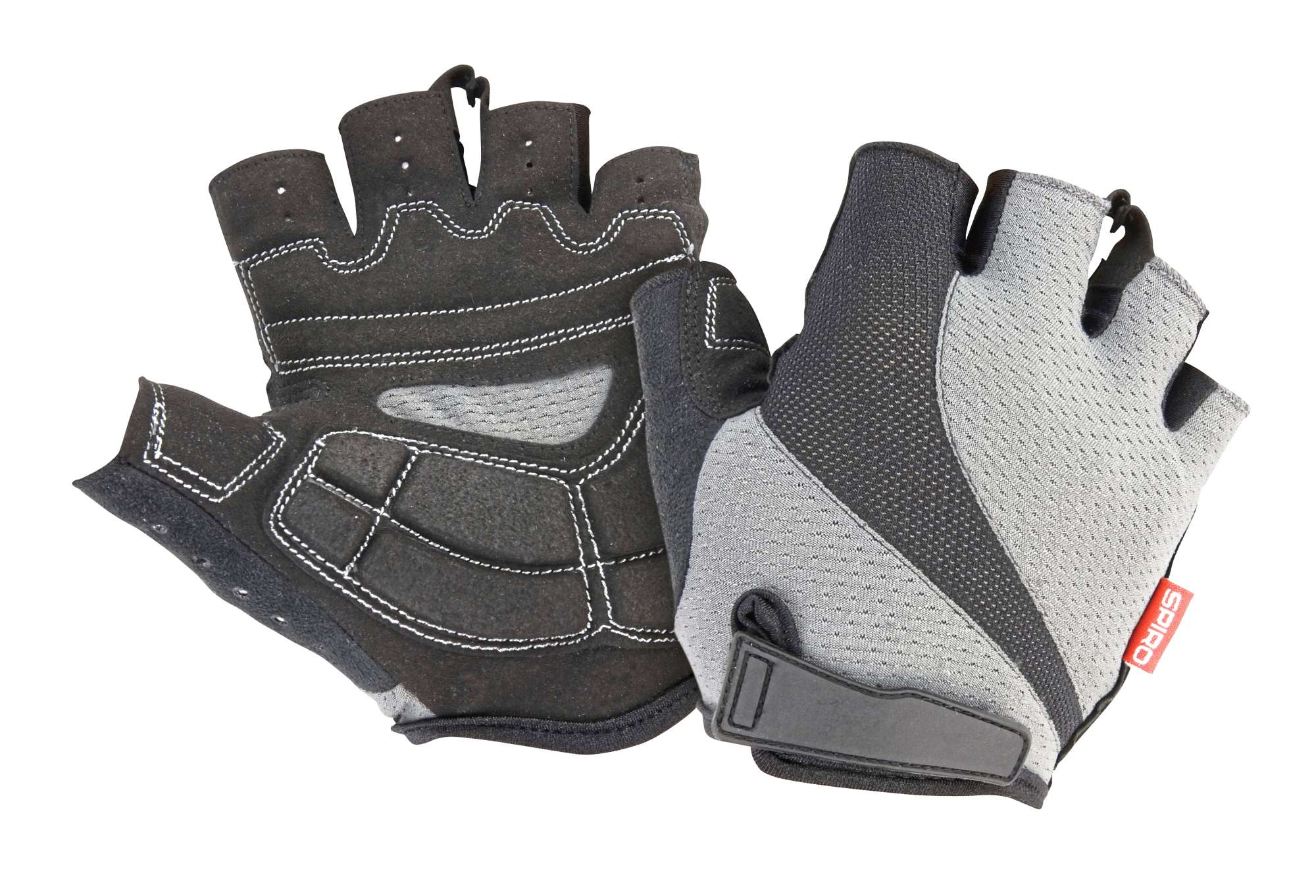 SPIRO Unisex Bikewear Short Gloves Grey/Black L (RT257)
