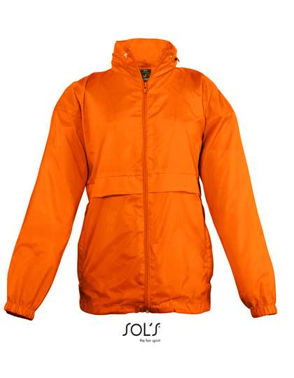 SOL´S Kids´ Windbreaker Surf Orange 15/16 (165-176cm) (L889K)